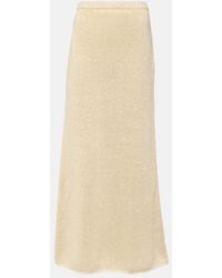 The Row - Fumaia Knitted Silk Maxi Skirt - Lyst