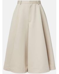 Bottega Veneta - Cotton And Silk Twill Culottes - Lyst