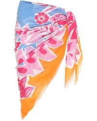 Emilio Pucci Pareo de algodón estampado - Multicolor