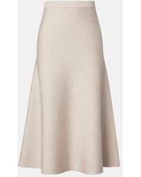 Gabriela Hearst - Freddie Wool, Cashmere, And Silk Midi Skirt - Lyst