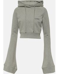 Vetements - Cotton-blend Jersey Cropped Hoodie - Lyst