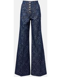Etro - High-Rise Flared Jeans Pegaso - Lyst