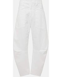 Nili Lotan - Pantaloni Shon A Gamba Barrel - Lyst