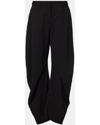 Acne Studios - Mid-Rise Wide-Leg Pants - Lyst