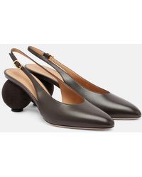 Ferragamo - Tessie 70 Leather Slingback Pumps - Lyst