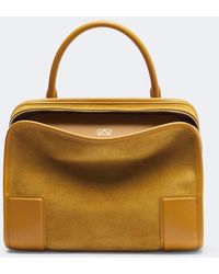 Loewe - Amazona 180 Medium Suede Top-Handle Bag - Lyst