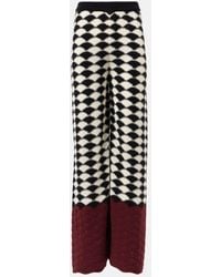 La DoubleJ - Lounge Wool Wide-Leg Pants - Lyst