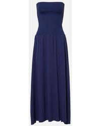 Eres - Oda Jersey And Crepe Jersey Maxi Dress - Lyst