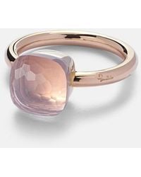 Pomellato - Nudo 18kt Gold Ring With Rose Quartz - Lyst