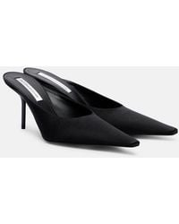 Victoria Beckham - Sloan Satin Mules - Lyst