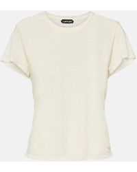 Tom Ford - Camiseta de jersey de algodon - Lyst