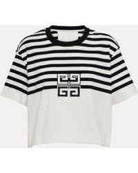 Givenchy - T-shirt 4G raccourci en coton a logo - Lyst