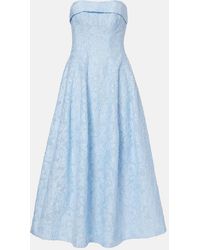 Jonathan Simkhai - Valeria Embroidered Midi Dress - Lyst