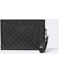 Gucci - Essence Classic Gg Canvas Pouch - Lyst