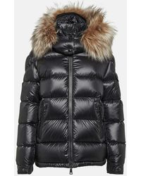 Moncler - Piumino Mairefur con shearling - Lyst