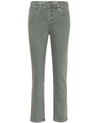 AG Jeans - Isabelle High-rise Straight Jeans - Lyst