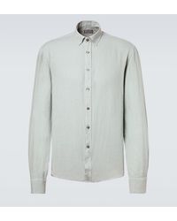 Canali - Linen Shirt - Lyst