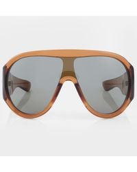 Bottega Veneta - Scudo Shield Sunglasses - Lyst