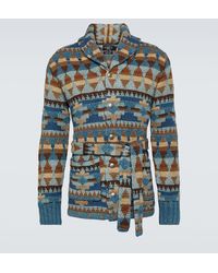 RRL - Linen, Cotton And Wool Cardigan - Lyst