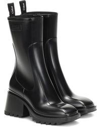 Chloé Betty Pvc Ankle Boots - Black
