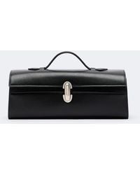 SAVETTE - Symmetry Slim Small Leather Top Handle Bag - Lyst