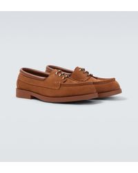 Bottega Veneta - Pier Suede Boat Shoes - Lyst