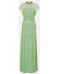 Jenny Packham - Robe Crystal Drop Mit Kristallen - Lyst