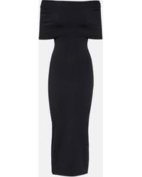 Wardrobe NYC - Off-shoulder Ribbed-knit Midi Dress - Lyst