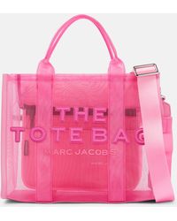 Marc Jacobs Tote The Small aus Mesh - Pink