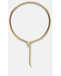 BVLGARI - Serpenti Tubogas 18Kt Necklace With Diamonds And Onyx - Lyst