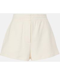 Prada - Cotton Fleece Shorts - Lyst