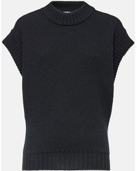 Bottega Veneta - Ribbed-Knit Wool Top - Lyst