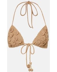 Loewe - Paula's Ibiza Crochet Cotton Bra Top - Lyst
