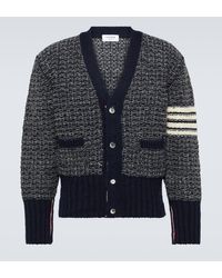 Thom Browne - 4-bar Wool And Mohair Cardigan - Lyst
