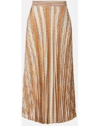 Missoni - Plisse Printed Midi Skirt - Lyst