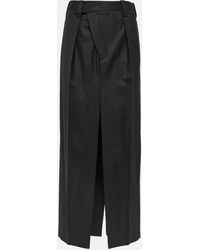 Victoria Beckham - Tailored Wool-blend Maxi Skirt - Lyst