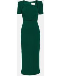 Roland Mouret - Moon Wool Midi Dress - Lyst