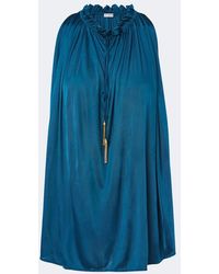 Balmain - Draped Jersey Top - Lyst