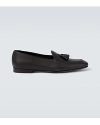 Manolo Blahnik - Loafers Lennox Aus Leder - Lyst