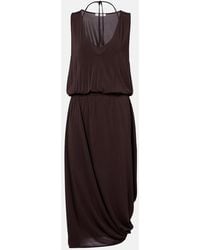 Lemaire - Draped Midi Dress - Lyst