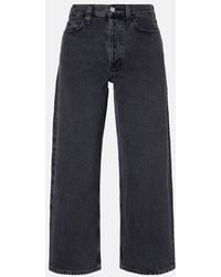 Agolde - Arc Cropped Mid-Rise Wide-Leg Jeans - Lyst
