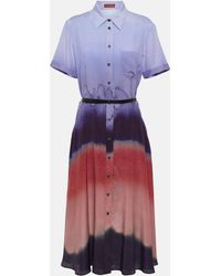 Altuzarra - Kiera Printed Silk Shirt Dress - Lyst