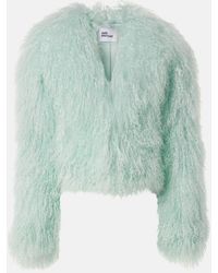 Self-Portrait - Shearling Jacket - Lyst