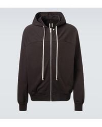 Rick Owens - Kapuzenjacke Aus Baumwoll-Jersey - Lyst