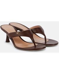 Gianvito Rossi - Ascent 55 Leather Thong Sandals - Lyst