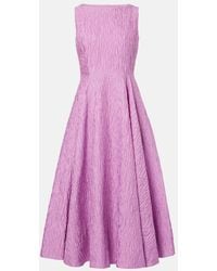 ROKSANDA - Tera Cloque Midi Dress - Lyst