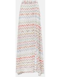 Missoni - Zigzag Metallic Maxi Skirt - Lyst