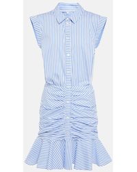 Veronica Beard - Cotton Striped Shirt Dress - Lyst