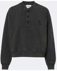 Isabel Marant - Simony Cotton-Blend Jersey Sweatshirt - Lyst
