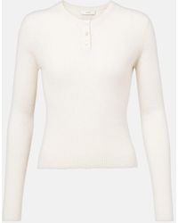 Vince - Cashmere And Silk Henley Shirt - Lyst